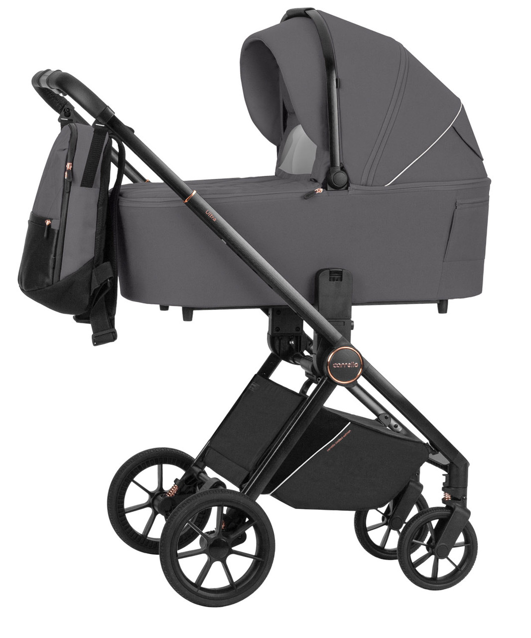 Универсальная коляска 2 в 1 CARRELLO Ultra/W CRL-6525 Sonic Grey Темно-серая, фото 1