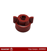 Гайка байонет с прокладкой, красная (25612-*-NYR), TeeJet | 114441A-3-CELR