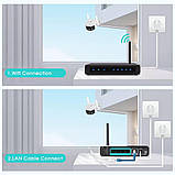 IP камера відеоспостереження широкоформатна 180° 4K 8MP WIFI IP BESDER Duo N4-8MP-EU, фото 4