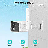 IP камера відеоспостереження широкоформатна 180° 4K 8MP WIFI IP BESDER Duo N4-8MP-EU, фото 3