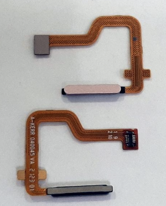 Шлейф для Motorola XT2233-2 Moto G42, з сканером відбитка пальця (Touch ID) золотого кольору, Metallic Rose, фото 1