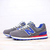 Кросівки New Balance 574 сірі із синім