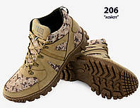 Тактические кожаные мужские ботинки, чоловічі тактичні чоботи 206 койот Гортекс