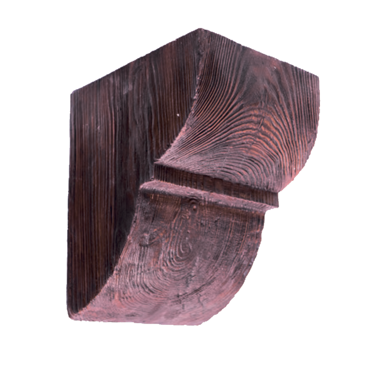Консоль до декоративної балки Decowood модерн (17х19)см червоне дерево, фото 1