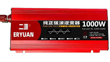 1000W Перетворювач із чистою синусоїдою AC/DC 12v з Вольметром