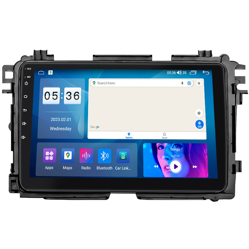 Штатна магнітола Lesko для Honda MN-V I 2021-н.в. екран 9" 4/64Gb CarPlay 4G Wi-Fi GPS Prime 2 шт.