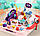 Дитячий набір парковка Парк розваг, 2 машинки, наліпки, фото 2