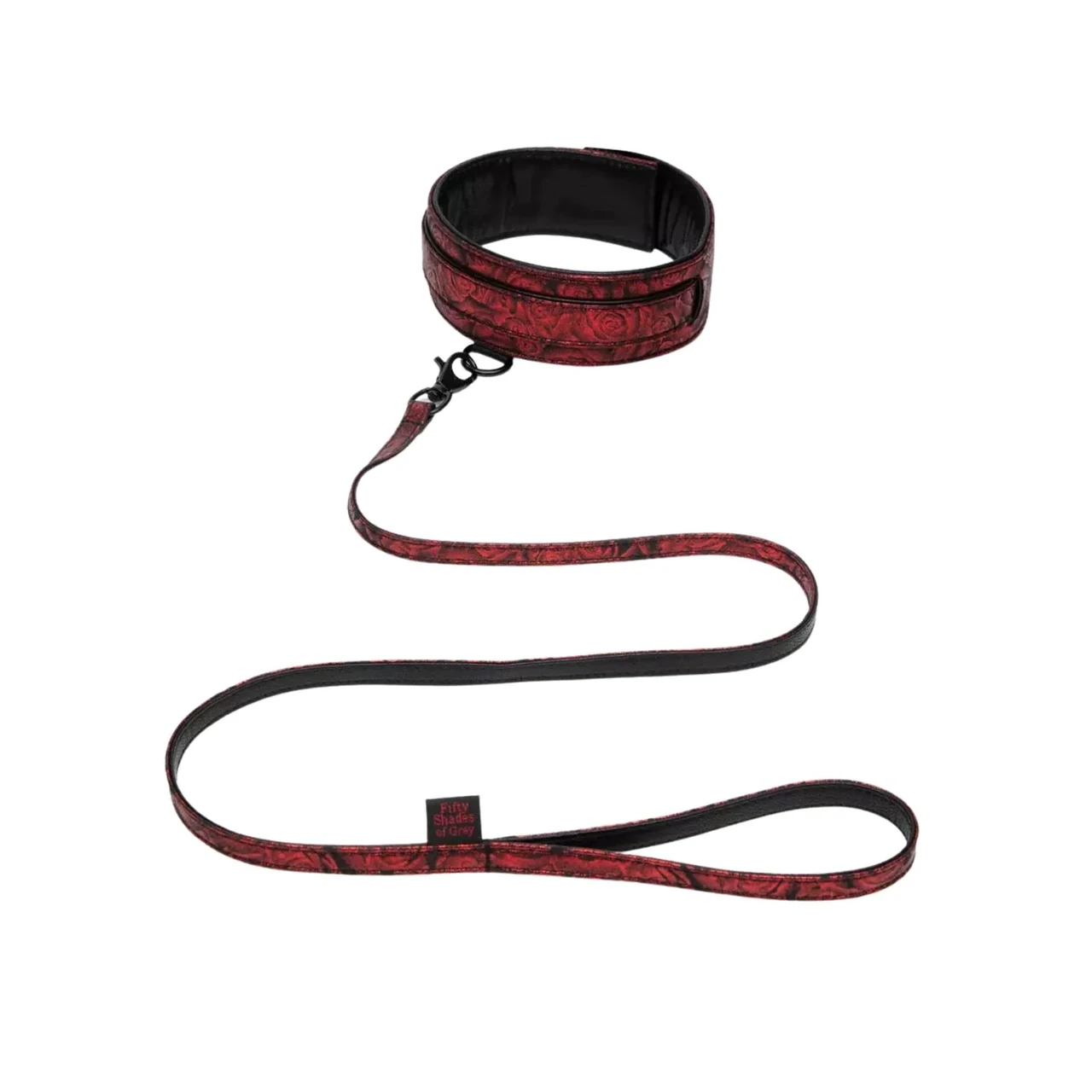 Нашийник із повідцем Fifty Shades of Grey Sweet Anticipation Reversible Faux Leather Collar and Lead AIW Or2201, фото 1