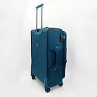 Валіза дорожня 3 в 1 трійка тканинна на колесах у різних кольорах Cans Коричнева, фото 3