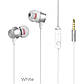 Навушники HOCO M51 Proper sound universal earphones with mic White, фото 4