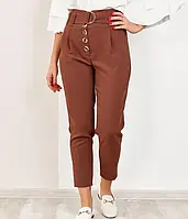 Жіночі брюки ISSA PLUS SA-178 S коричневий