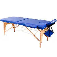 Деревянный складной массажный стол (2 секции) SMT-WT021, (321829)