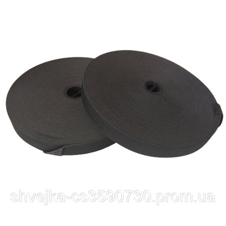 Широкая бельевая резинка для одежды Sindtex черная 3 см х 22,5 м - фото 2 - id-p1637341715