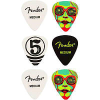 Медиаторы Fender 351 Shape Classic Celluloid John 5 Signature Medium 6 Picks