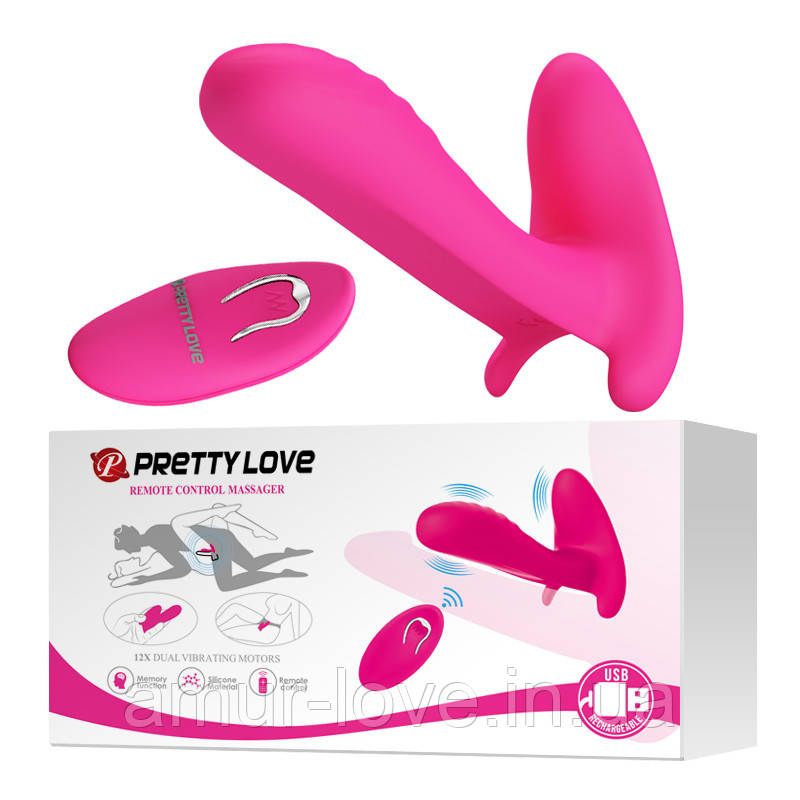 Вибратор Pretty Love Remote Control Massager Pink, фото 1