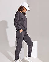 Спортивные костюмы ISSA PLUS 10151 S темно-серый от style & step