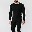 Термобілизна зимова чоловіча на флісі BioActive до -25°С чорна, Розмір M / Термобілизна для військових ЗСУ, кофта + штани, фото 4