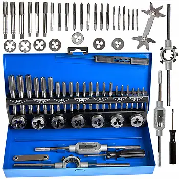 Набір мітчиків та плашок у металевому кейсі 32 од. V07060