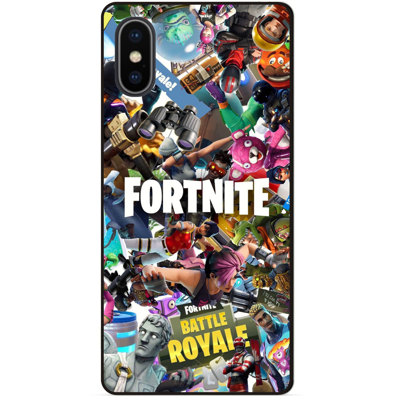 Силіконовий чохол бампер для Iphone XS з картинкою Fortnite Фортнайт