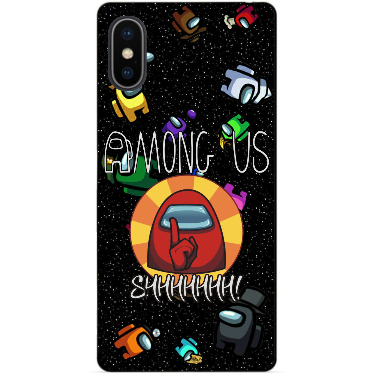 Силіконовий чохол бампер для Iphone XS з малюнком Among Us Амонг Ас