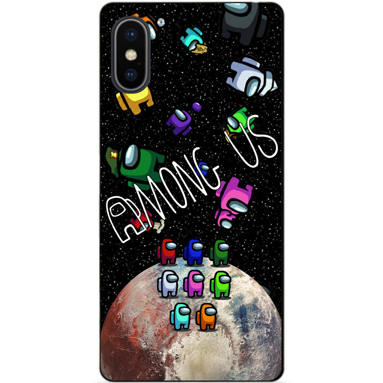 Силіконовий чохол бампер для Iphone XS з малюнком Амонг Ас Among Us