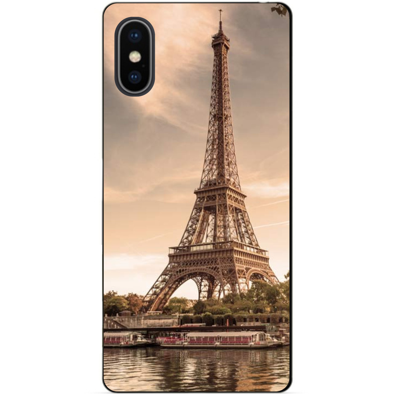 Силіконовий чохол бампер для Iphone XS з малюнком Ейфелева Вежа Франція Париж