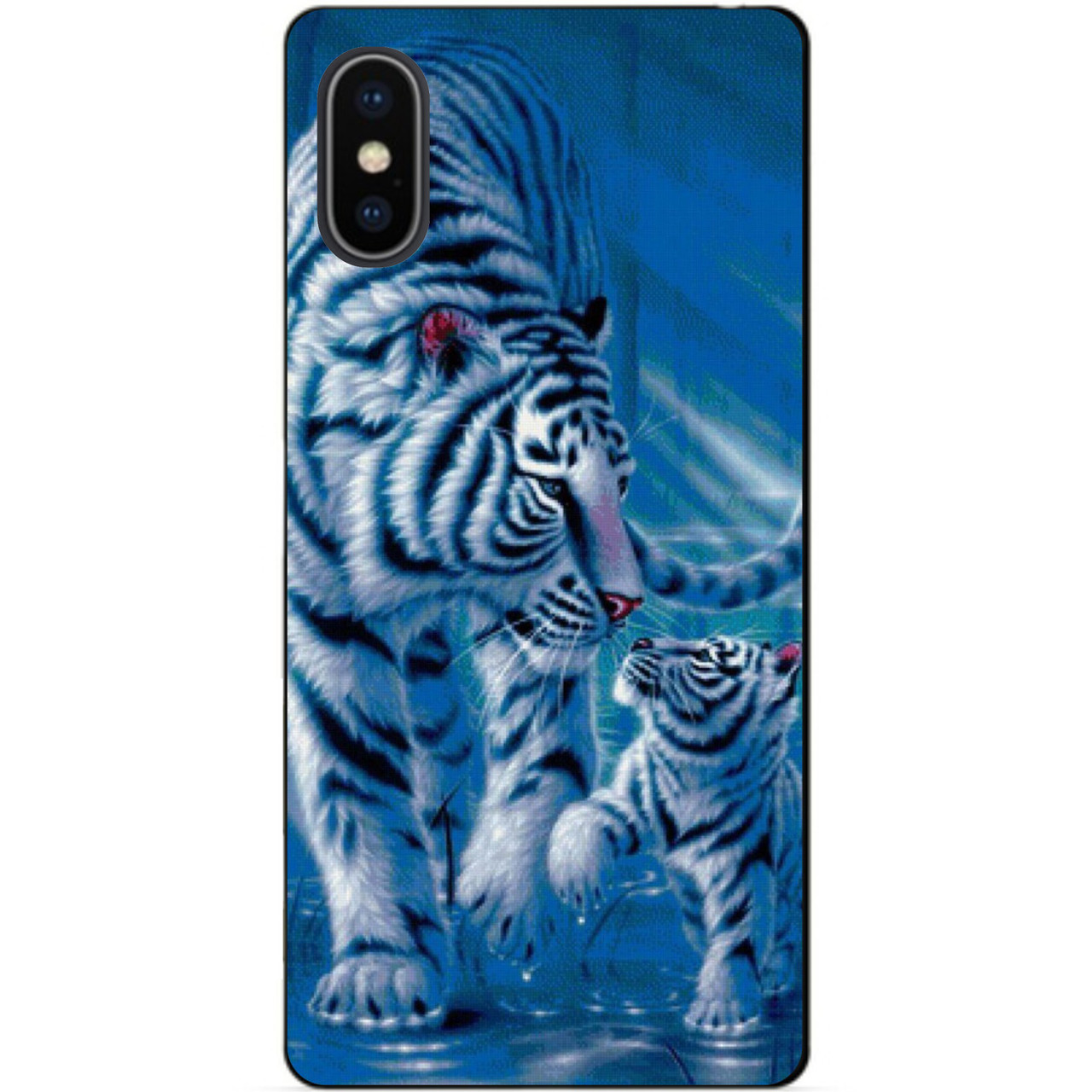 Силіконовий чохол бампер для Iphone X 10 з малюнком Тигри