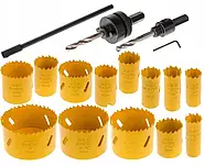 Набір коронок по металу та дереву bi-metal S12222 Польща, фото 3