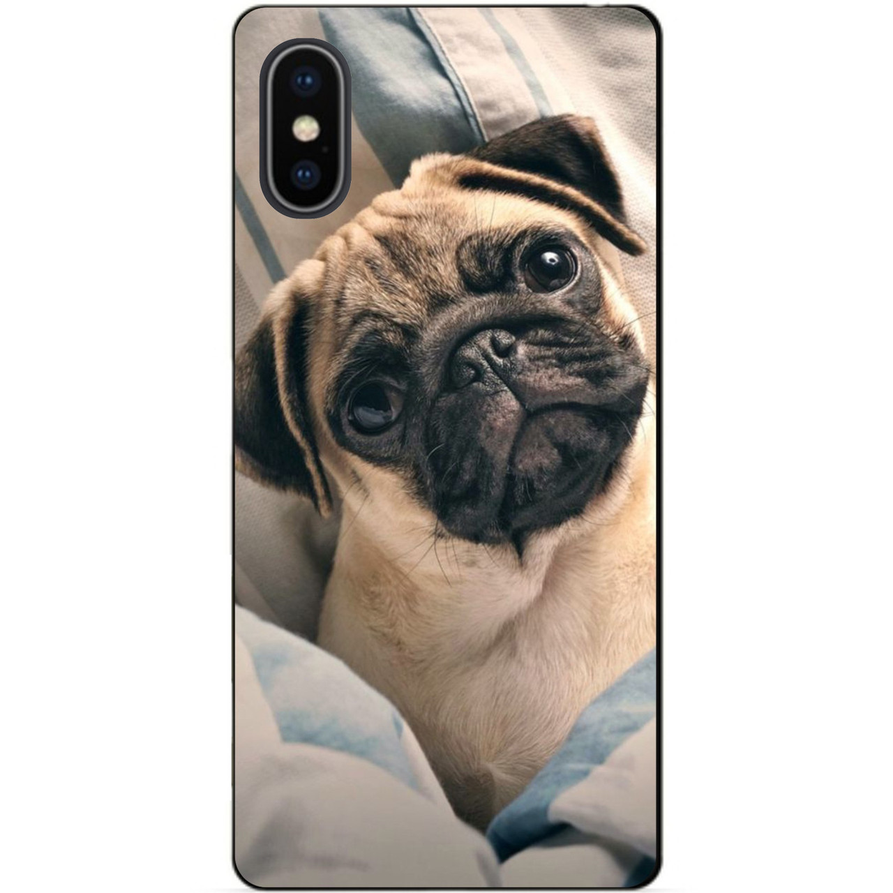 Силіконовий чохол бампер для Iphone XS з малюнком Фото Мопс