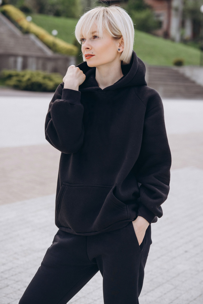 Худі Утеплений Vsetex Warm Чорний S