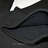 48,50,52,54,56. Чорні утеплені чоловічі спортивні штани з трикотажу трьохнитки, фото 3