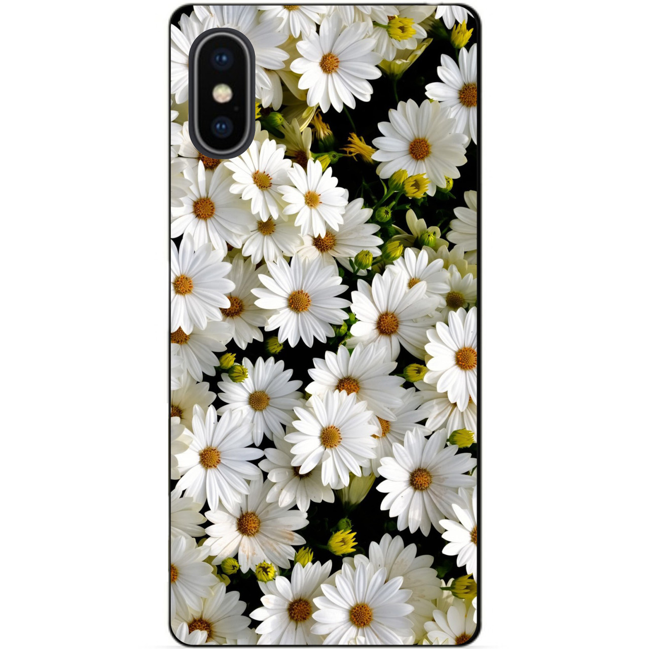 Силіконовий чохол бампер для Iphone X 10 з малюнком Ромашки квіти