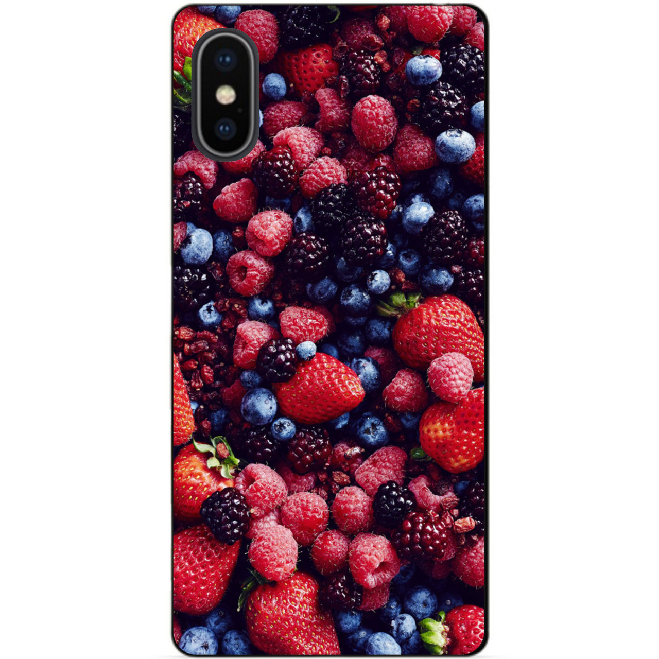Силіконовий чохол бампер для Iphone X 10 з малюнком Ягоди