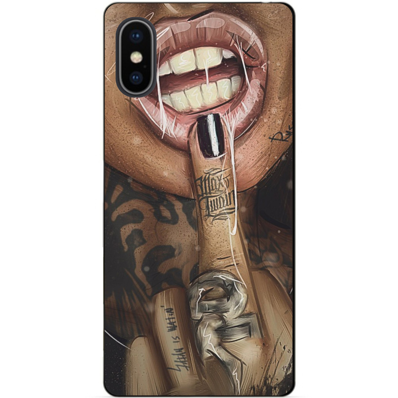 Силіконовий чохол бампер для Iphone X 10 з малюнком Swag