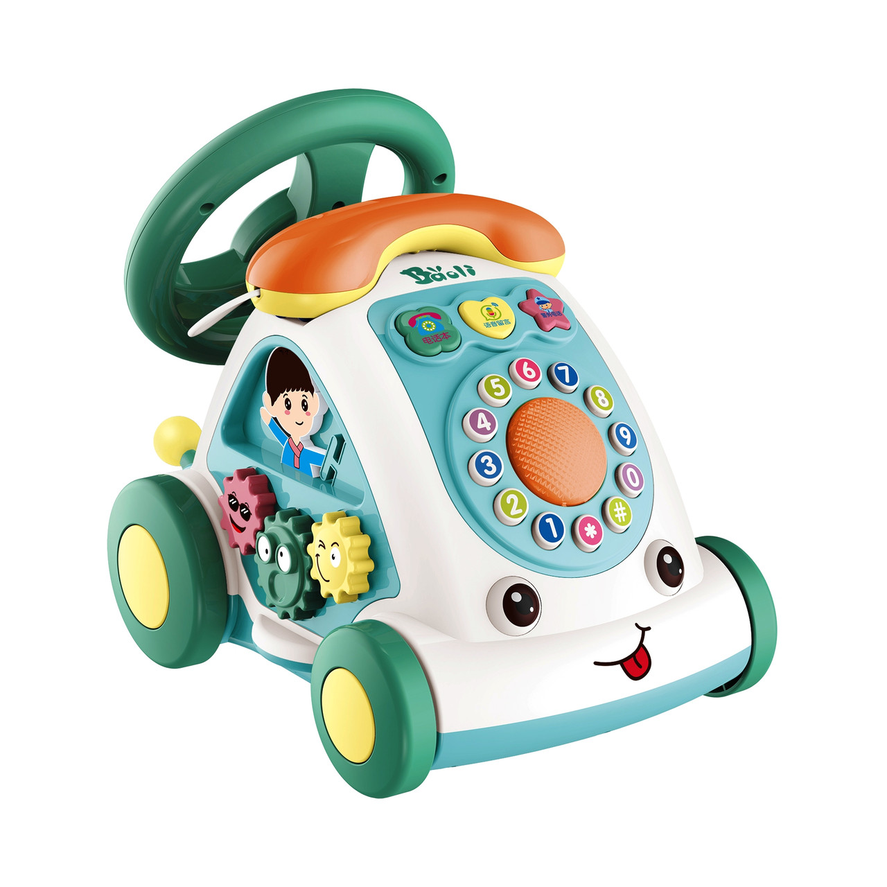 Розвиваюча іграшка телефон машинка каталка інтерактивна іграшка для малюків, 2 види