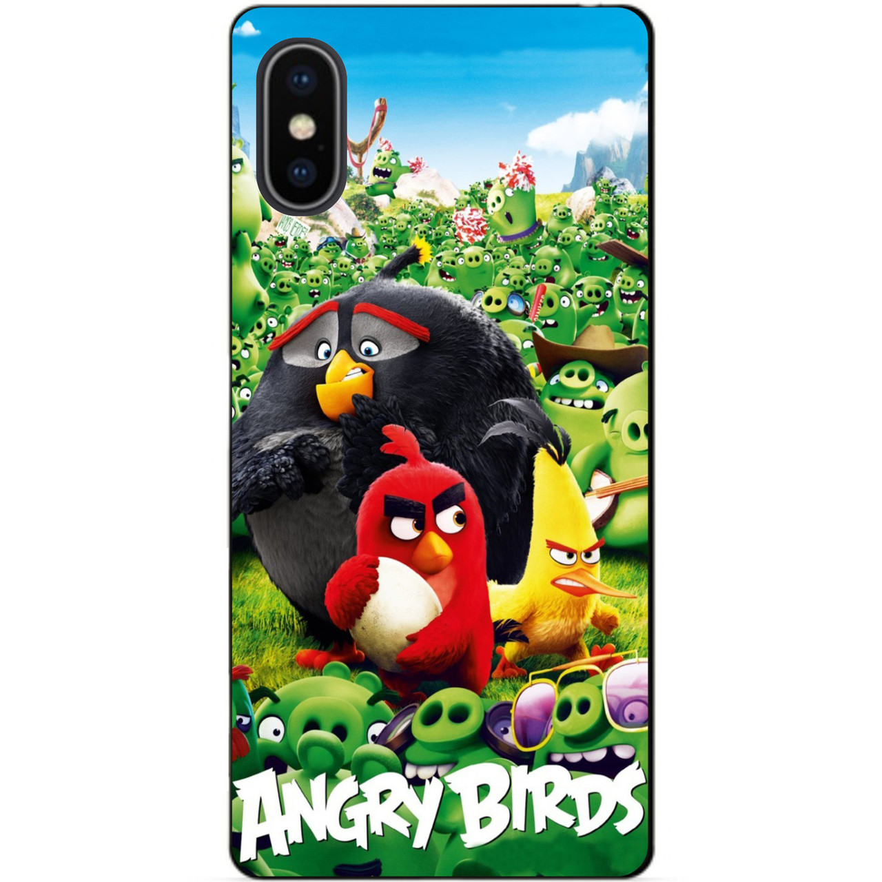Силіконовий чохол бампер для Iphone XS з малюнком Angry birds Енгрі бердс