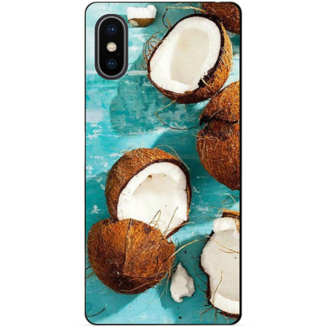 Силіконовий чохол бампер для Iphone XS з малюнком Кокоси