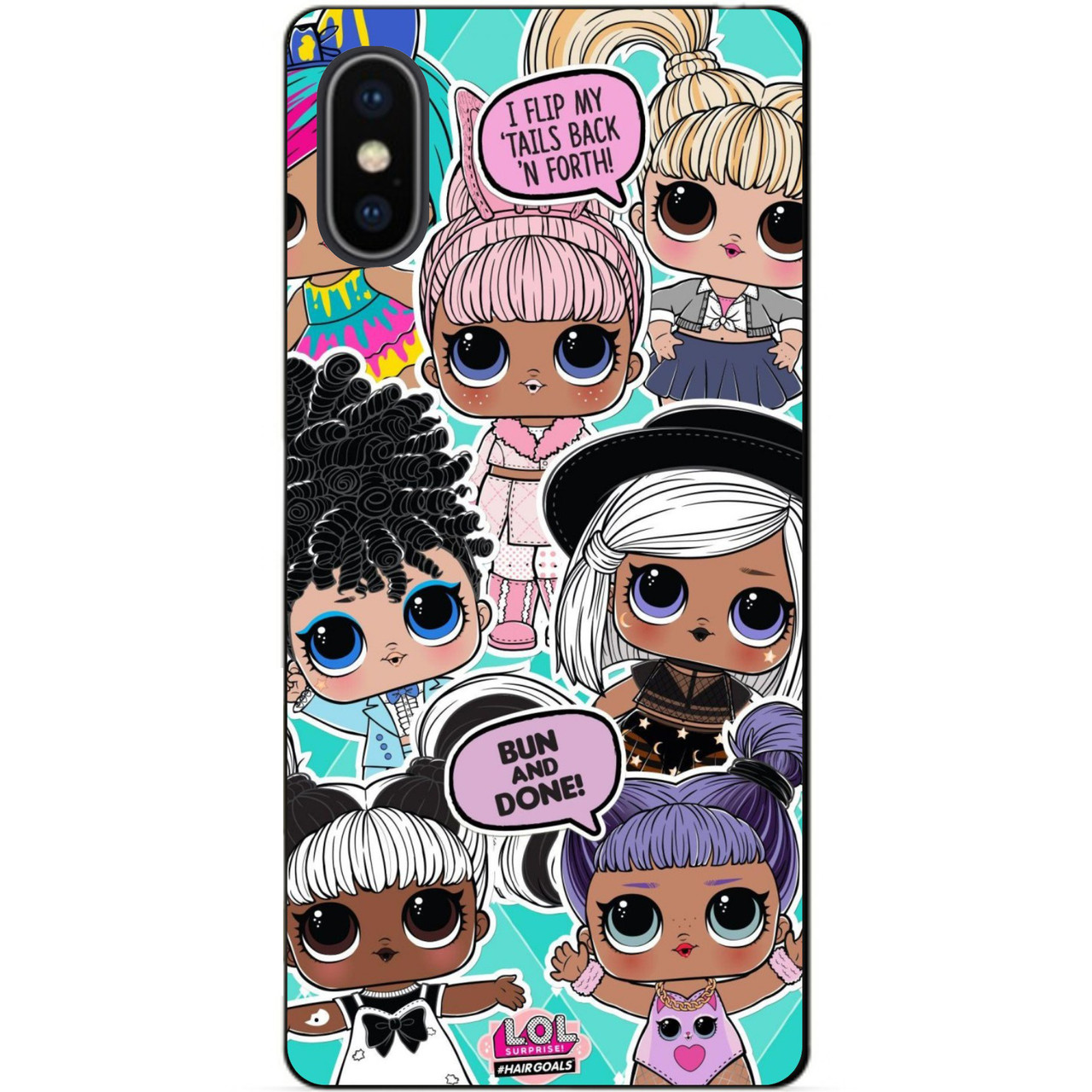 Силіконовий чохол бампер для Iphone XS з малюнком Лялечки ЛОЛ LOL