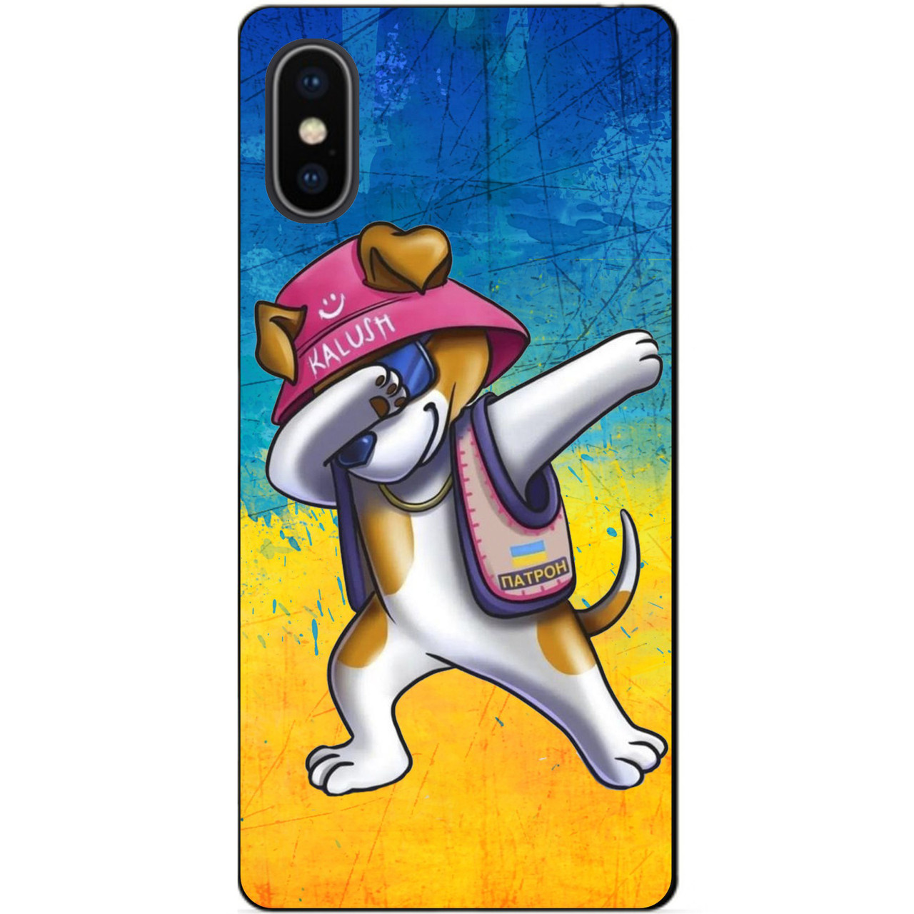 Силіконовий чохол бампер для Iphone XS з малюнком Пес Патрон Калуш kalush