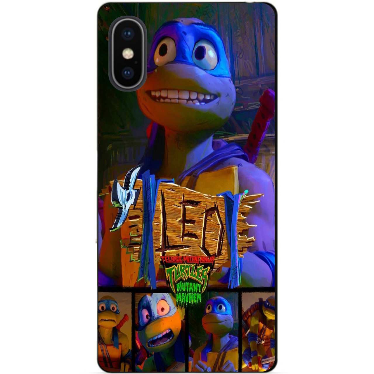 Силіконовий чохол бампер для Iphone X 10 з малюнком Лео Leo Черепашки ніндзя