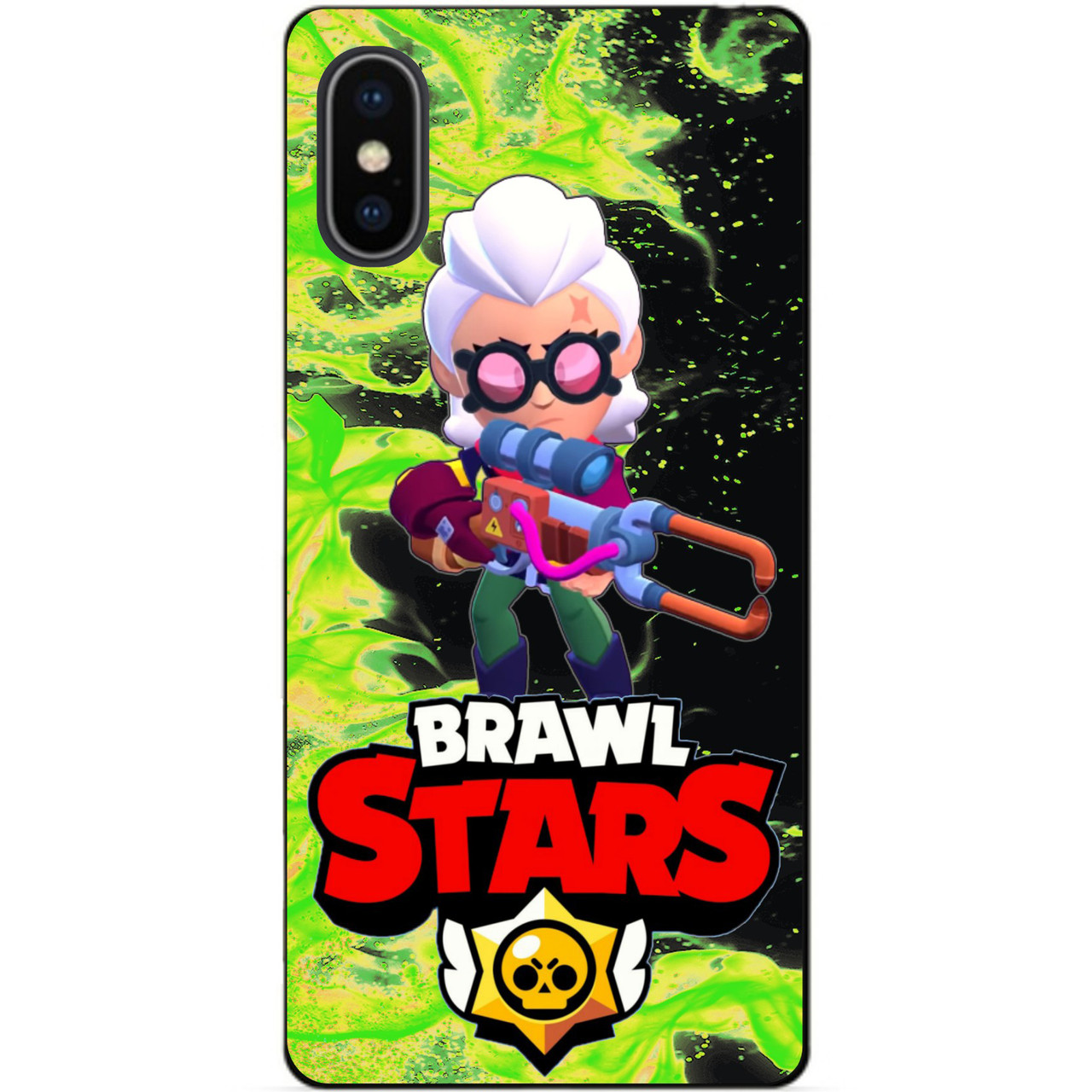 Силіконовий бампер чохол для Iphone X 10 з Героєм Бравл Белль