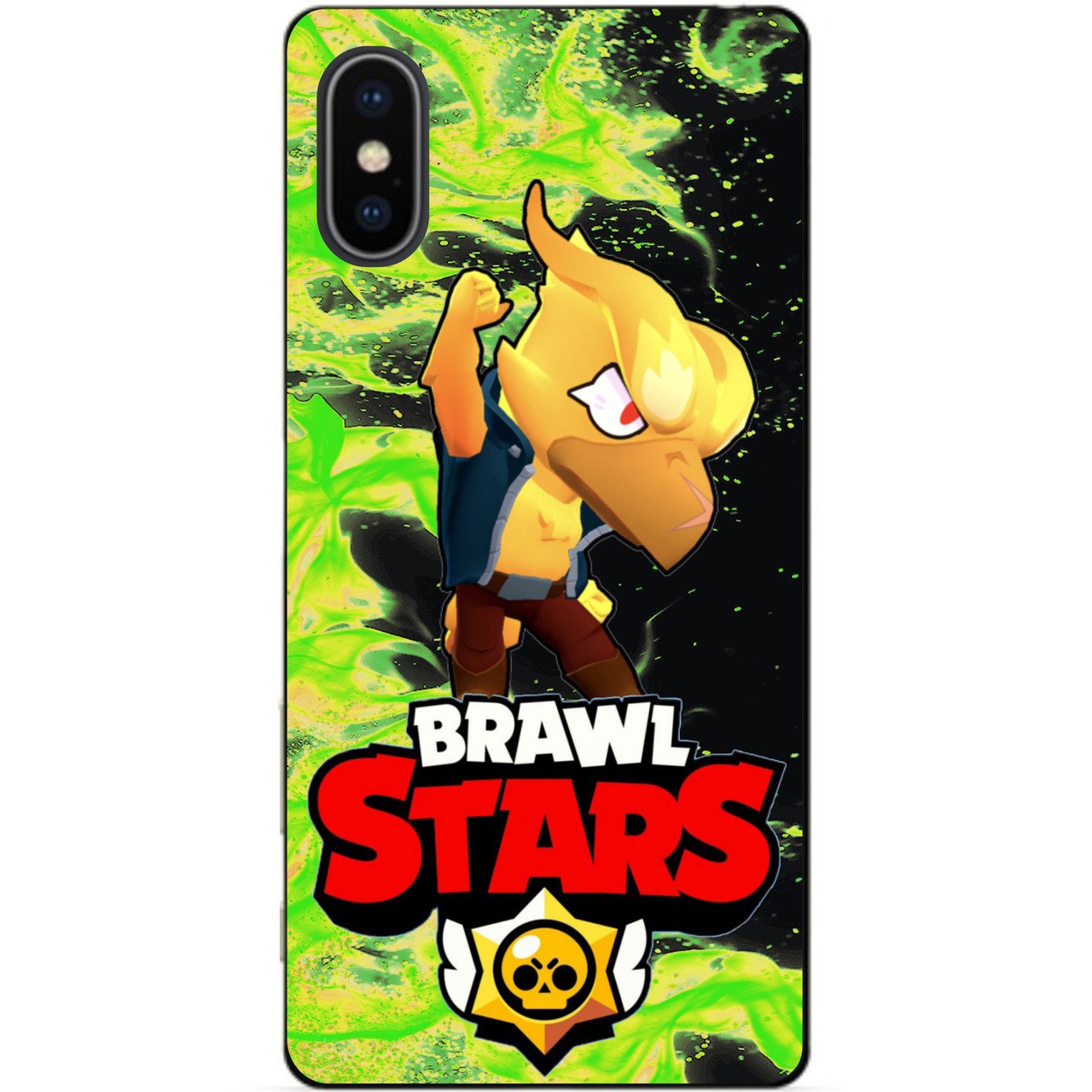 Силіконовий бампер чохол для Iphone X 10 з Героєм Бравл Ворон Фенікс