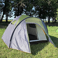 Палатка туристическая с москитными сетками на 3 - 4 человек (240x220x170 см)