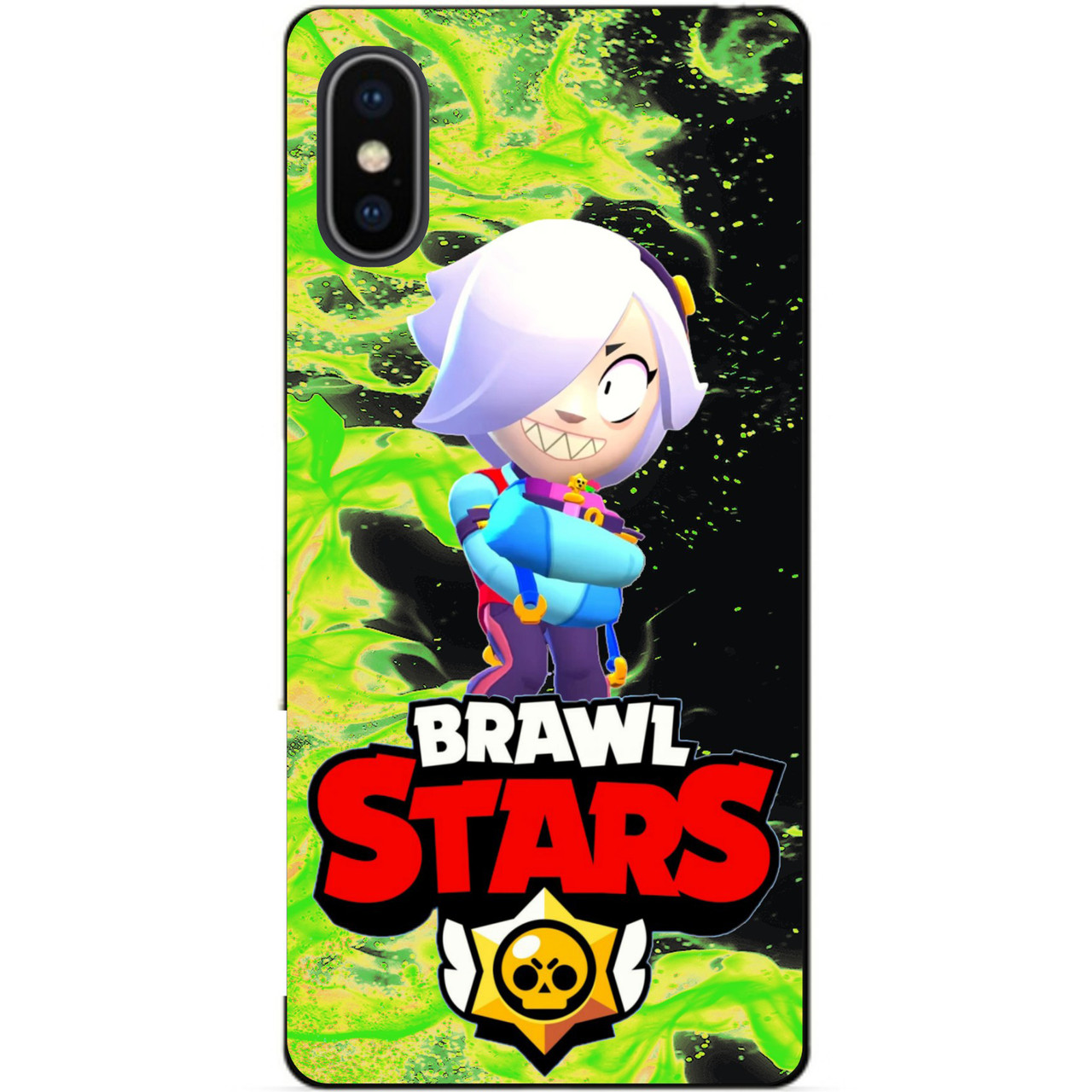 Силіконовий бампер чохол для Iphone X 10 з Героєм Бравл Колетт