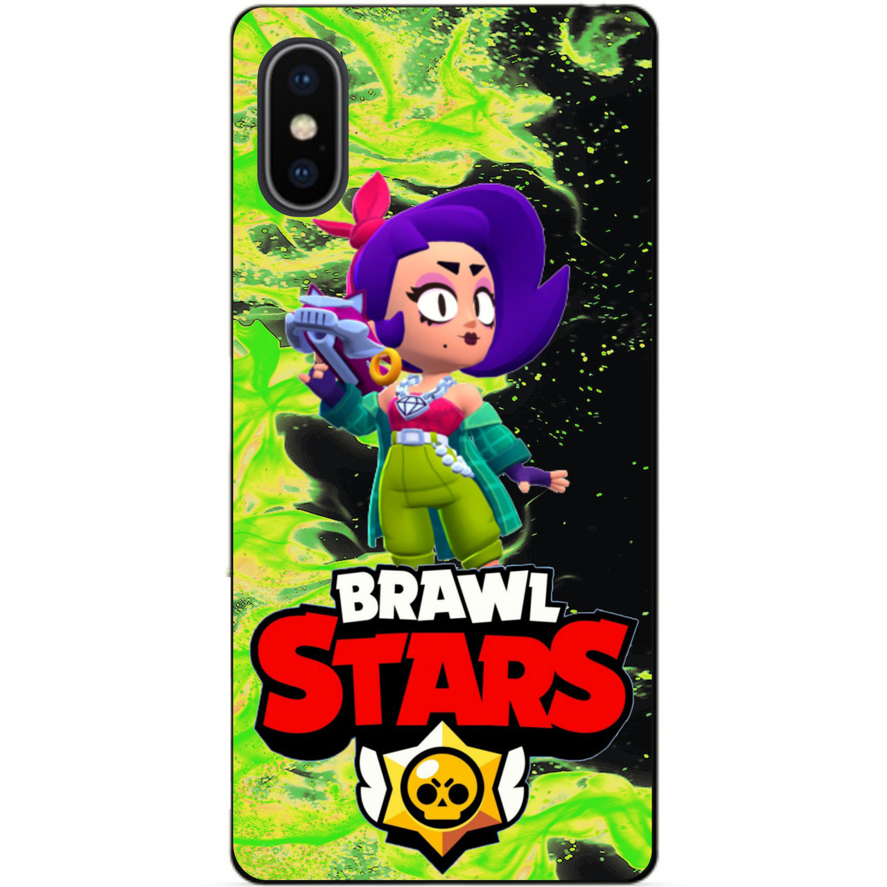 Силіконовий бампер чохол для Iphone X 10 з Героєм Бравл Лола