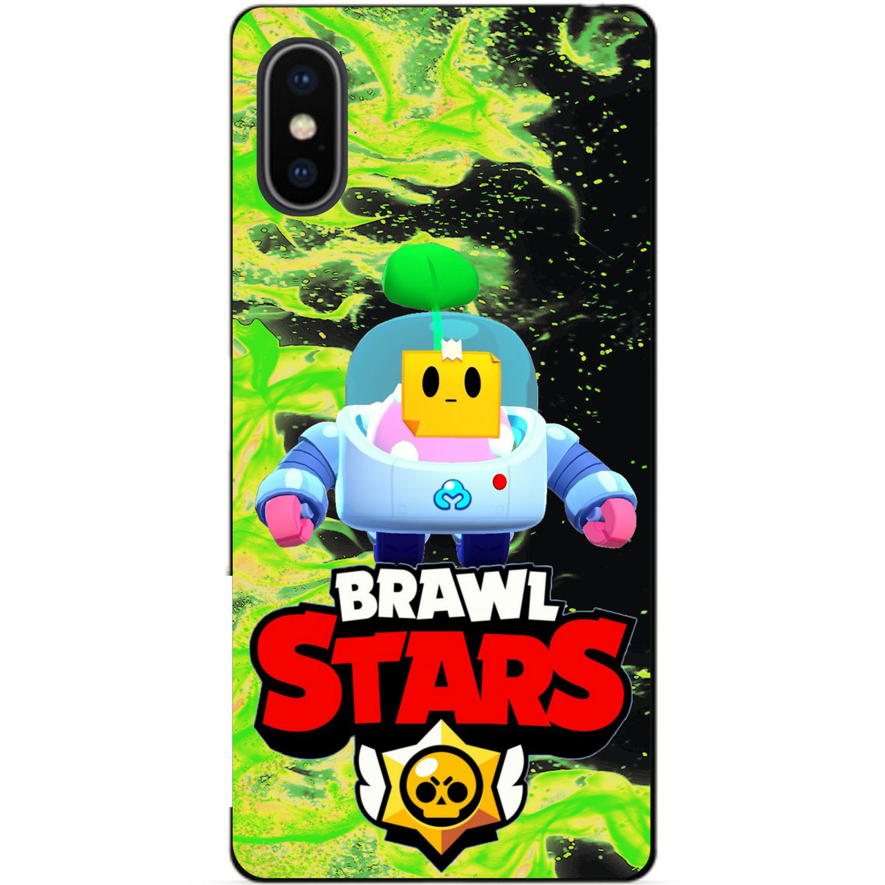 Силіконовий бампер чохол для Iphone X 10 з Героєм Бравл Спраут