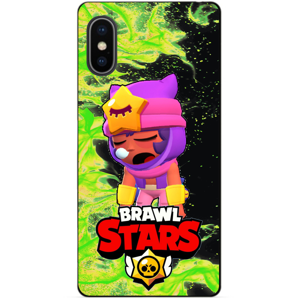 Силіконовий бампер чохол для Iphone X 10 з Героєм Бравл Сенді