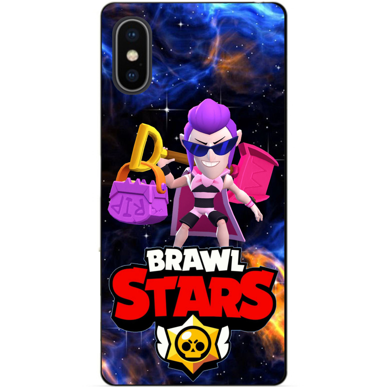 Силіконовий бампер чохол для Iphone XS з Героєм Космічний Бравл Мортіс