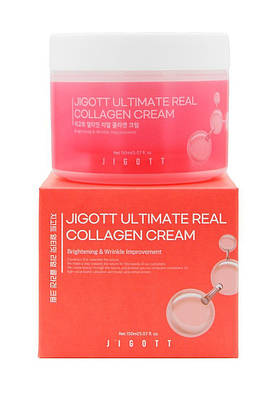 Зволожуючий крем для обличчя Jigott Ultimate Real Collagen Cream150 мл