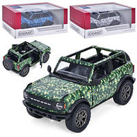 Машина метал Kinsmart Ford Bronco Camo Edition в коробке.